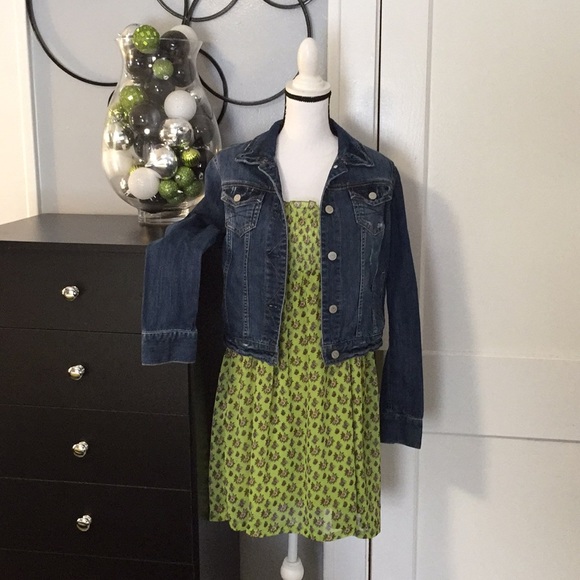 Green Sun Dress Sz M - Picture 2 of 5